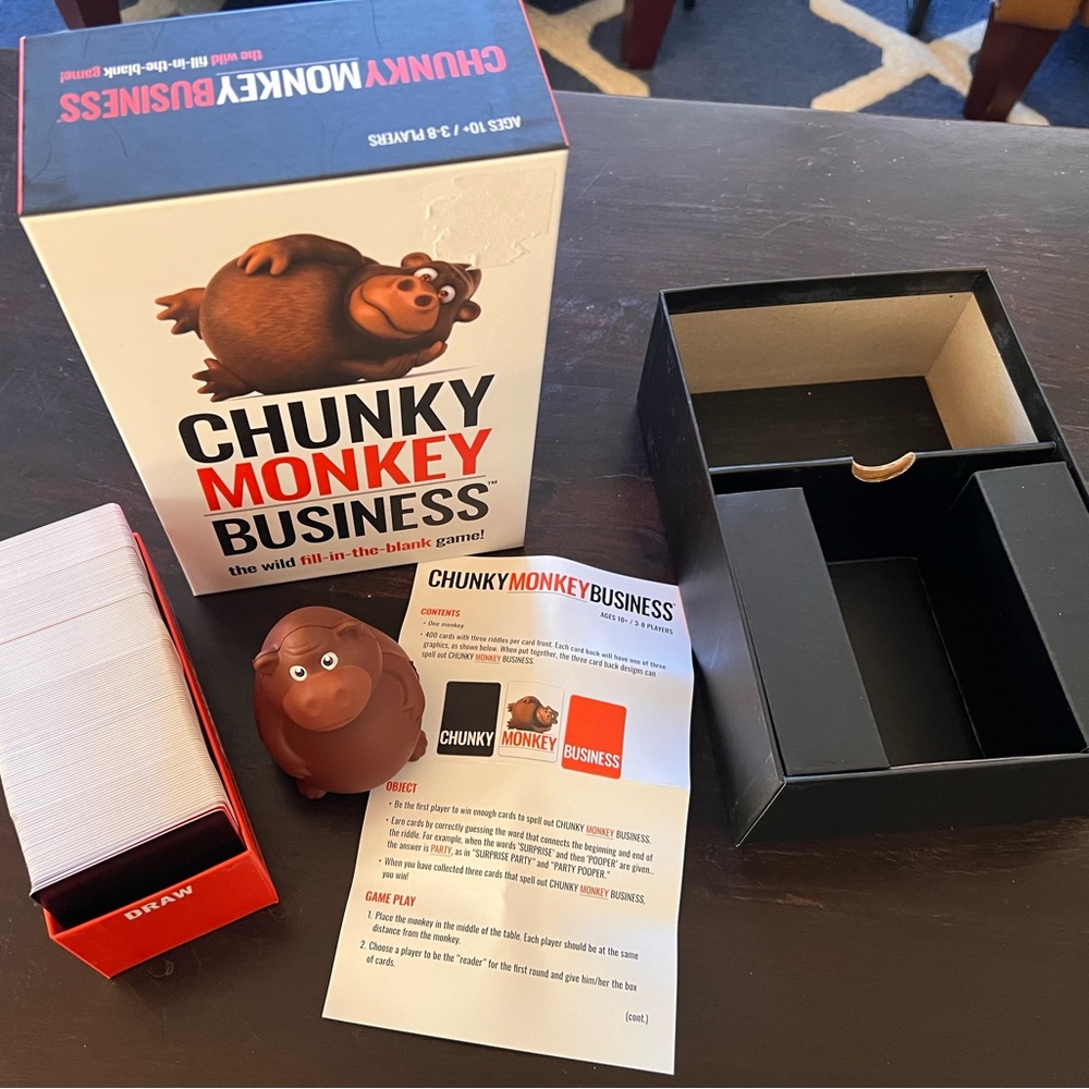 Chunky Monkey Business Card Game - Brown - Picture 6 of 7